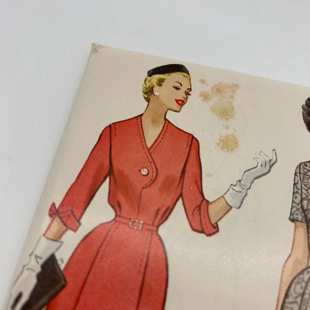 McCalls Vintage 1950's Pattern #9602 Women's Dress‎ Size 16